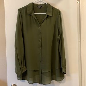 Roaman’s, Olive Blouse, size22W